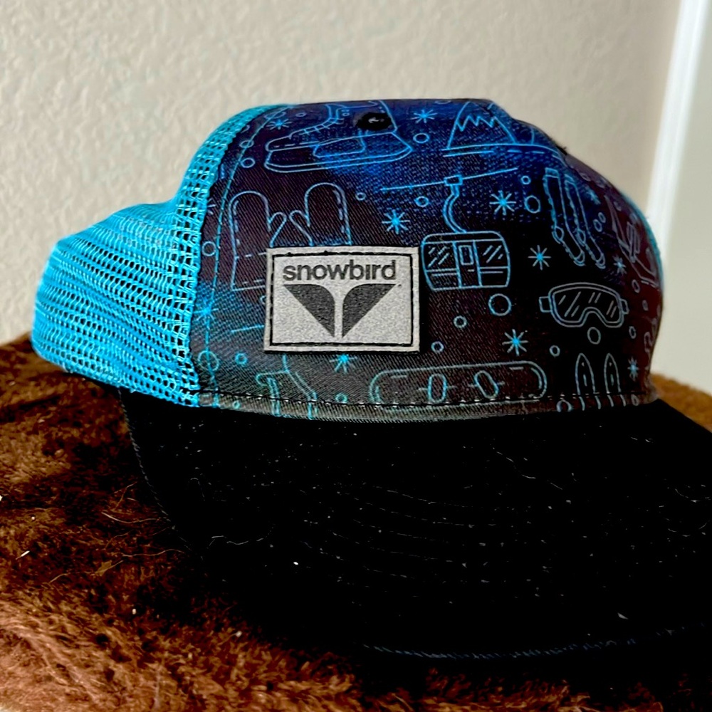 Kids trucker hat snowbird ski resort